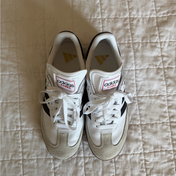 Adidas Samba White and Black Sneakers (Unisex) - Picture 3 of 9